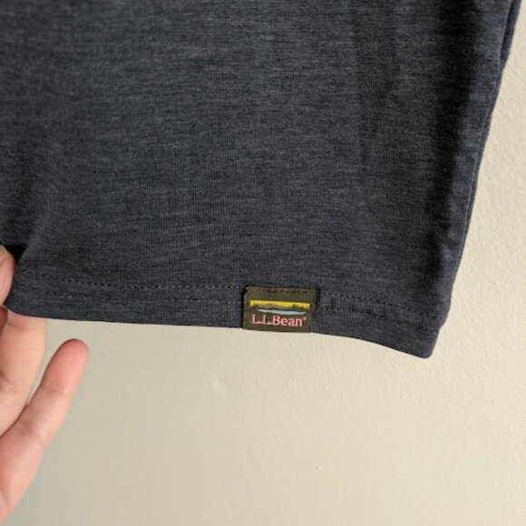 LL Bean Gray/Blue T-Shirt Size XL Tall - Picture 5 of 8